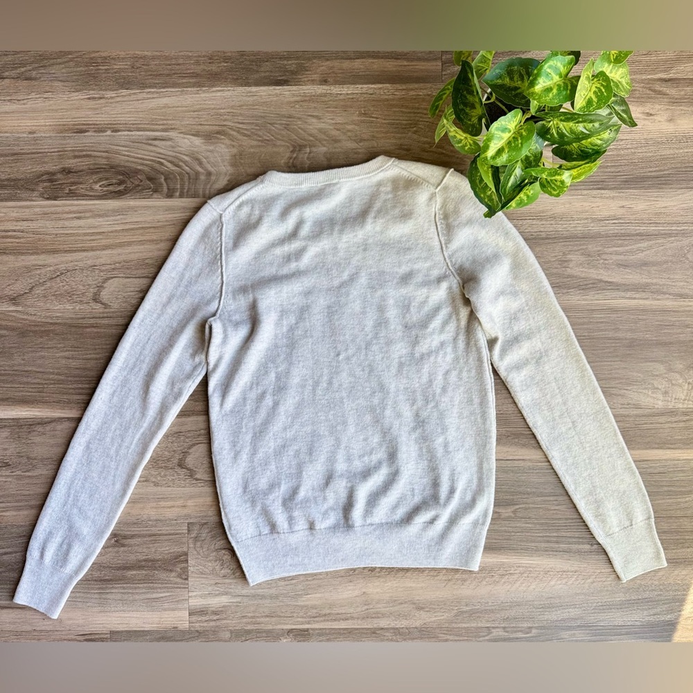GAP Merino Extra Fine Wool Light Gray “JOY” Sweater Pullover Crewneck Size XS - Picture 8 of 8